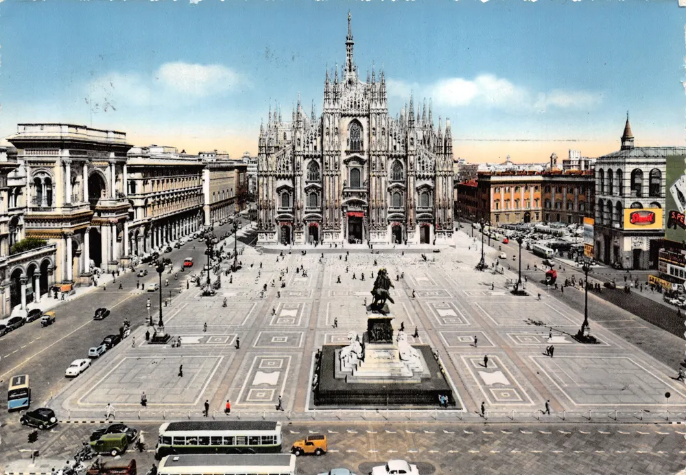 Mailand - Piazza del Duomo — Kathedrale des Duomo — Verlag GIESSE n°46 - Vorderseite