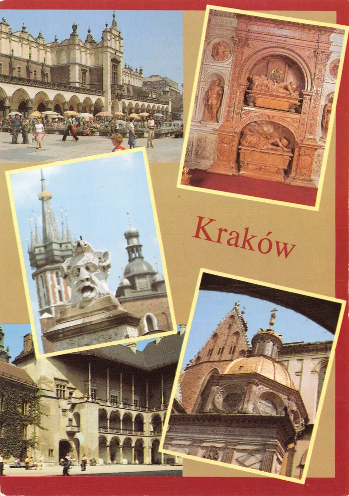 Kraków — vue composite de monuments historiques — Zakł. Offset - आगे