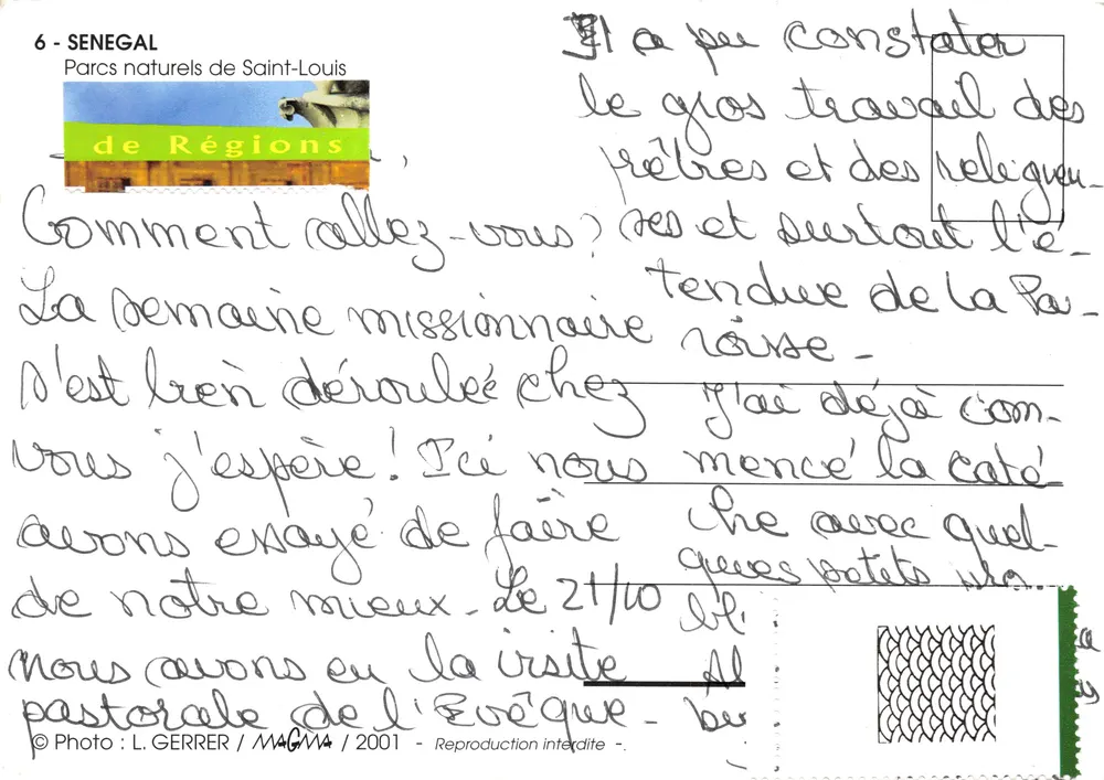 Senegal — Parcs naturels de Saint-Louis — éditeur de Régions - Verso