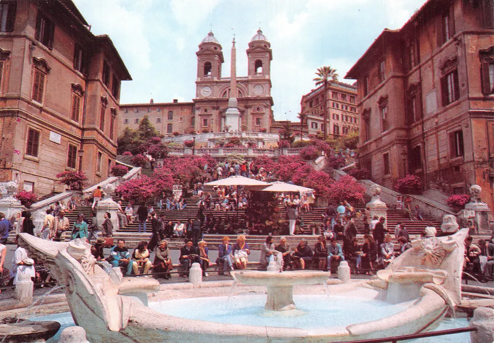 Rom — Treppen und Kirche Trinità dei Monti — Verlag PLURIGRAF - Vorderseite