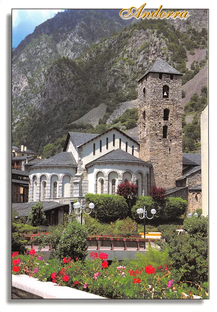 Kirche von Sant Esteve — Andorra — Verlag AS de Cœur, Nr. 393 - Vorderseite
