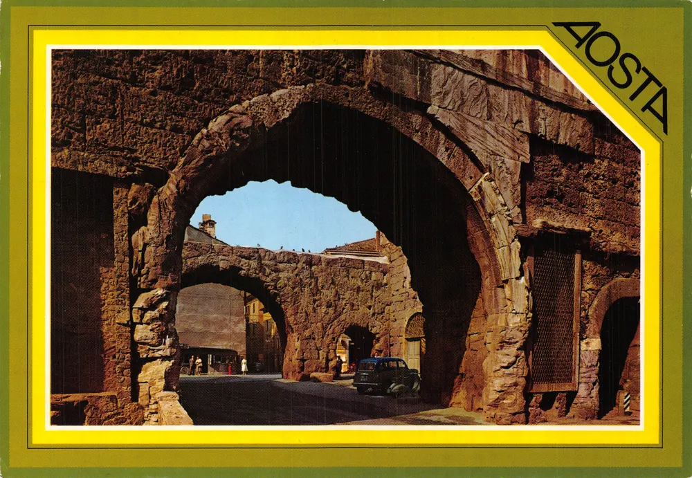 AOSTA — Praetorische Tore — Ediz. Escl. Capurso - Quart (Aosta) - Vorderseite