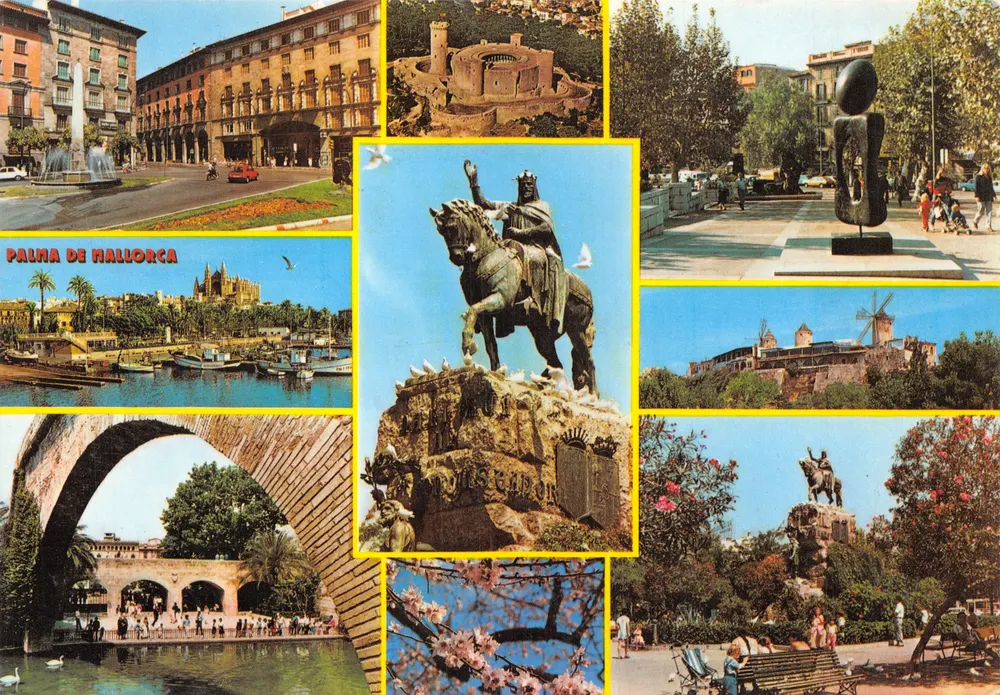 Palma de Mallorca — Collage von Monumenten und Landschaften — COFIBA Distribuciones, S.A. n° 328 - Vorderseite