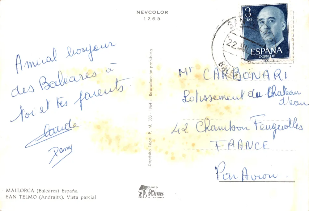 San Telmo — vue partielle — NEVCOLOR 1263 - Verso