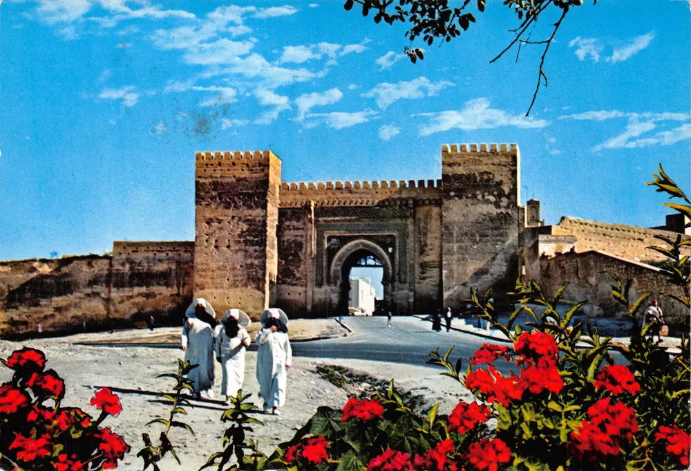 Tor von Meknès — teilweise Ansicht — Éditions Librerie Escolar, Tetuán - Vorderseite