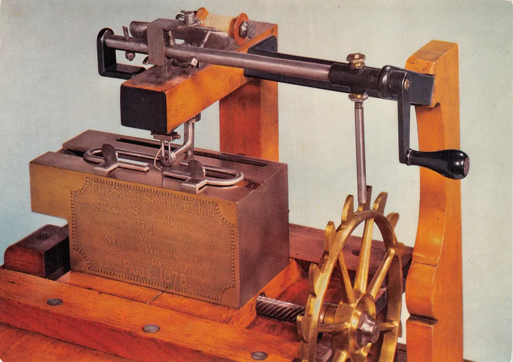 Nähtechnik Saint — Modell von 1878 — Verlag Newton Wilson & Co. Paris - Vorderseite