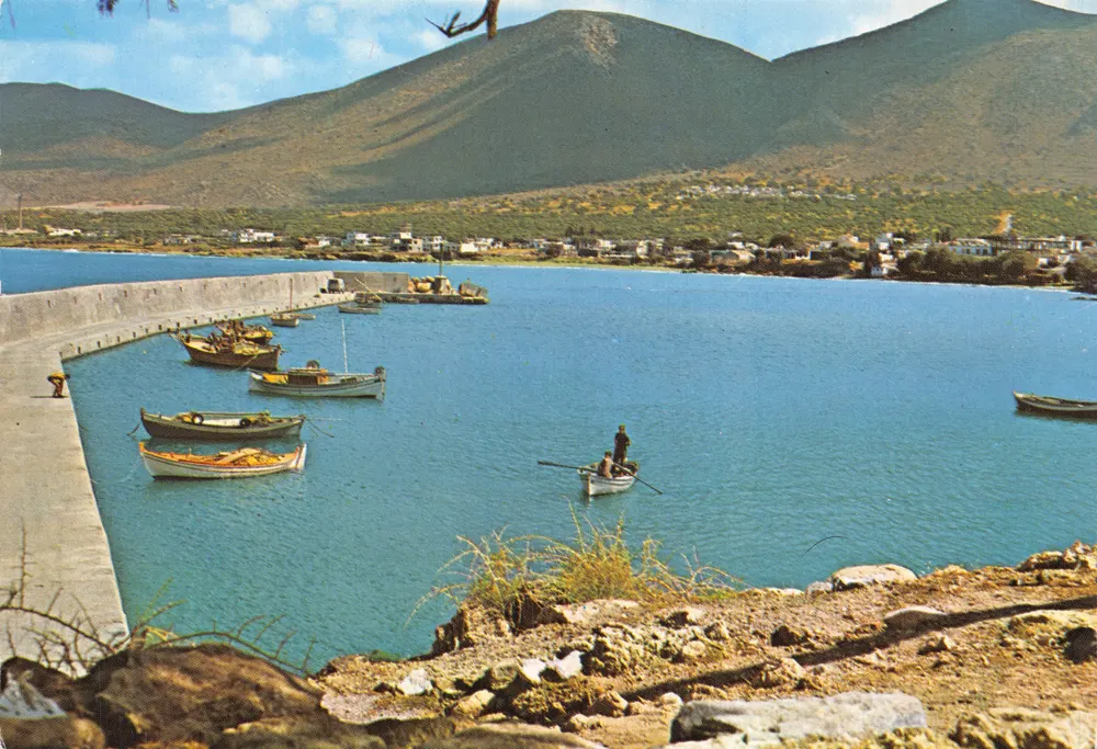 Hersonissos — Le port — imprimé par G. Loucatos - Recto