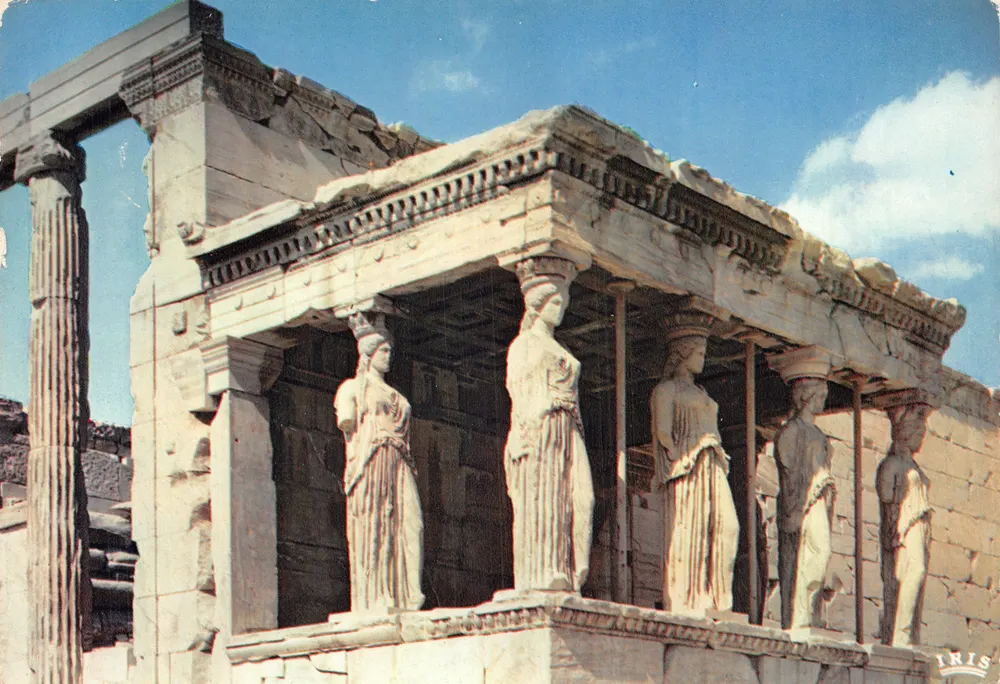 Athènes — Les Caryatides — éditeur IRIS - आगे