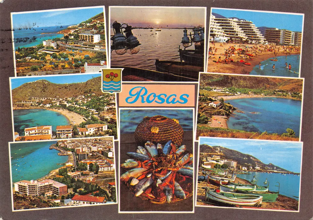 Rosas — Panoramablick und verschiedene Aspekte — Verticrom, S.A. N° 3207 m - Vorderseite