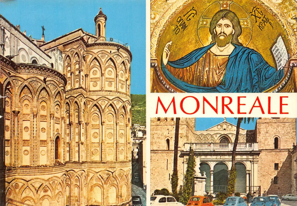 Monreale — Kathedrale und Mosaik des Jesus — Ausgabe F.B.P - Vorderseite
