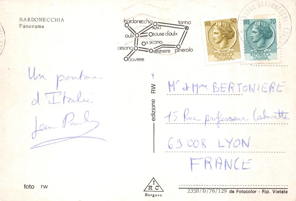 Bardonecchia — panorama enneigé — édition RW - पीछे