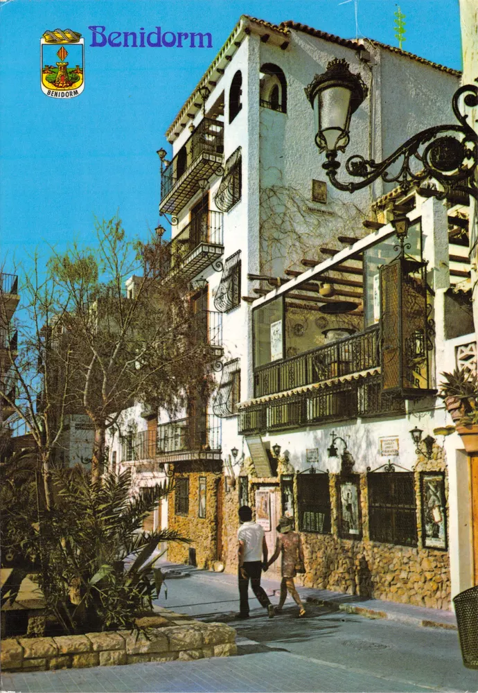 Benidorm — rue typique — éditeur POSTALES BENIDORM T. 857152, n° 10 - Recto