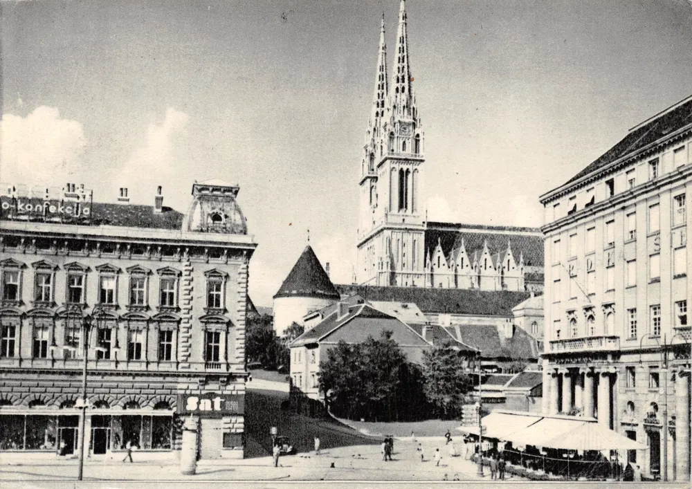 Zagreb — Platz der Kathedrale — Verleger D. Frković, Nr. 12 - Vorderseite