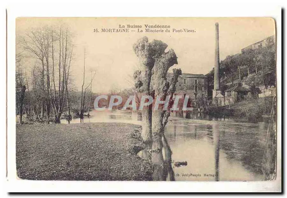 Schweiz Vendée — Mortagne — Die Mühle am Alten Brücke — Lib. Jehly-Pouylin Mortagne - Vorderseite