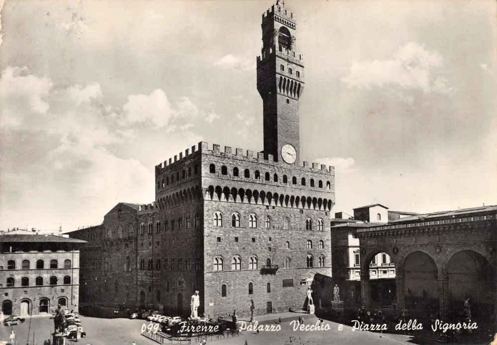 Palazzo Vecchio und Piazza della Signoria — Florenz — Verlag M. & G. Tornali, n° 099 - Vorderseite