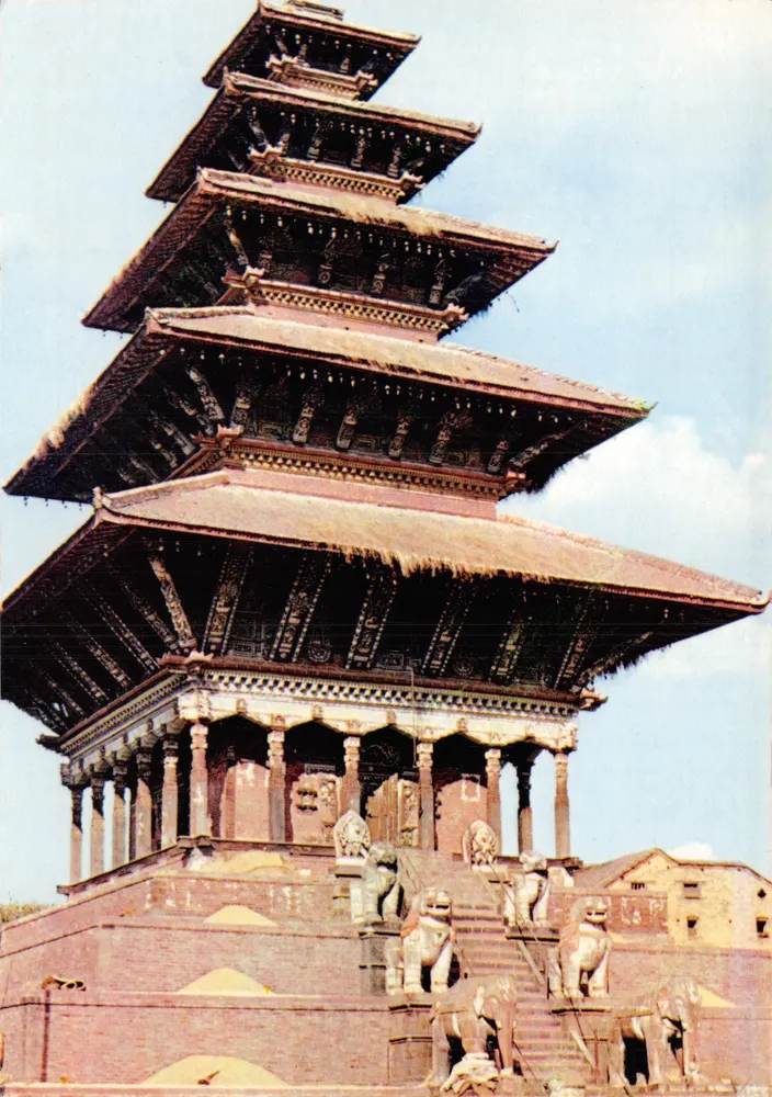 Tempel von Bhaktapur — Verlag Draeger Roger, gedruckt in Paris - Vorderseite