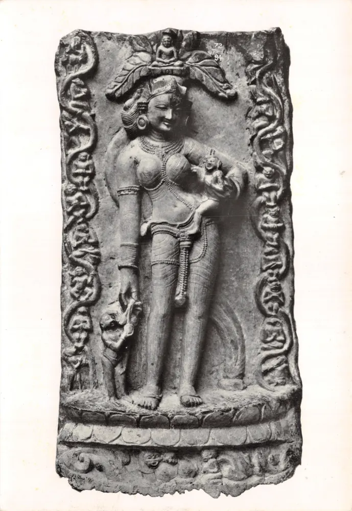 Ambika — Steinstatue — British Museum, London, Nr. OA 43 - Vorderseite