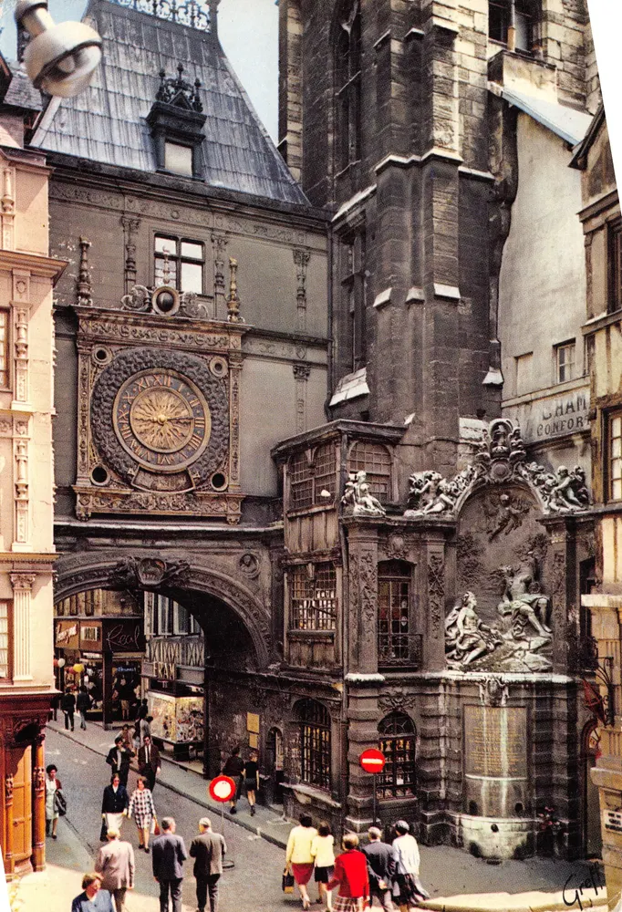 Der Große Turm — Ansicht der Fontäne und des Gebäudes — Éditions GREFF, Paris - Vorderseite