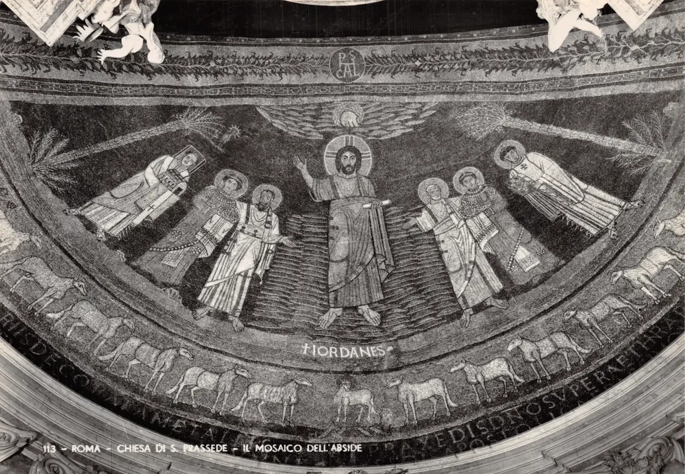 Rom - Kirche S. Prassede - Das Mosaik der Apse - Vorderseite
