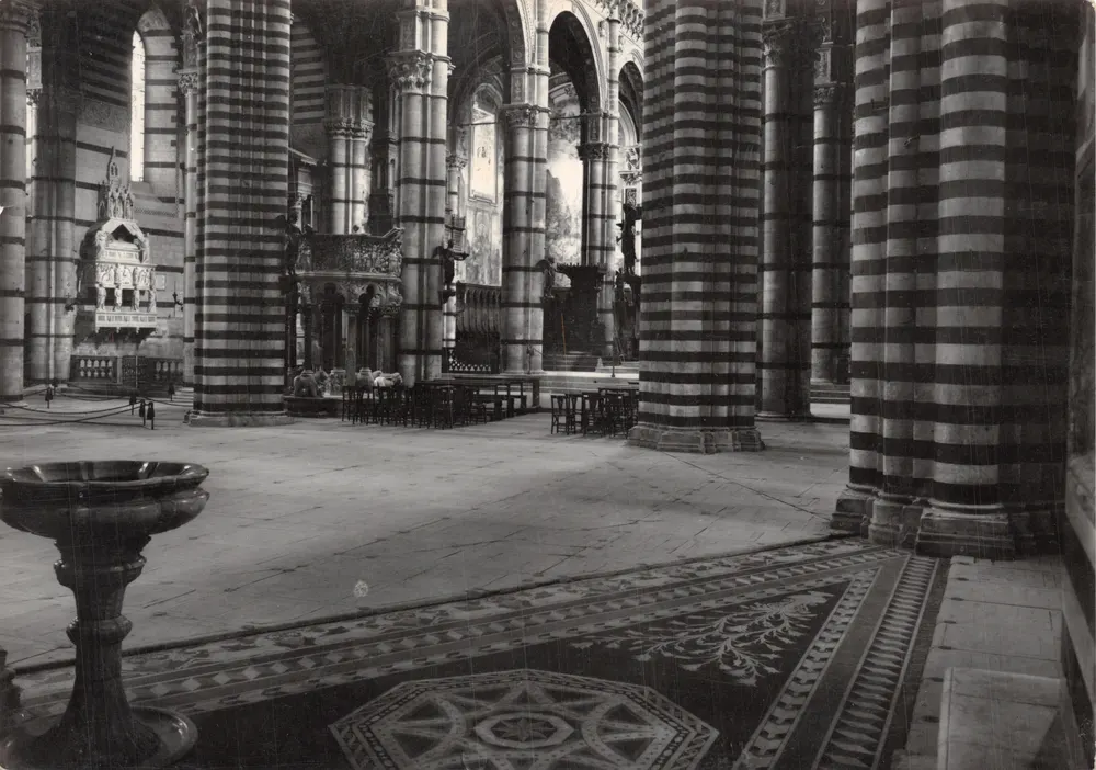 Sienne — Intérieur du Duomo — éditeur S.R.S. n°184 - Recto