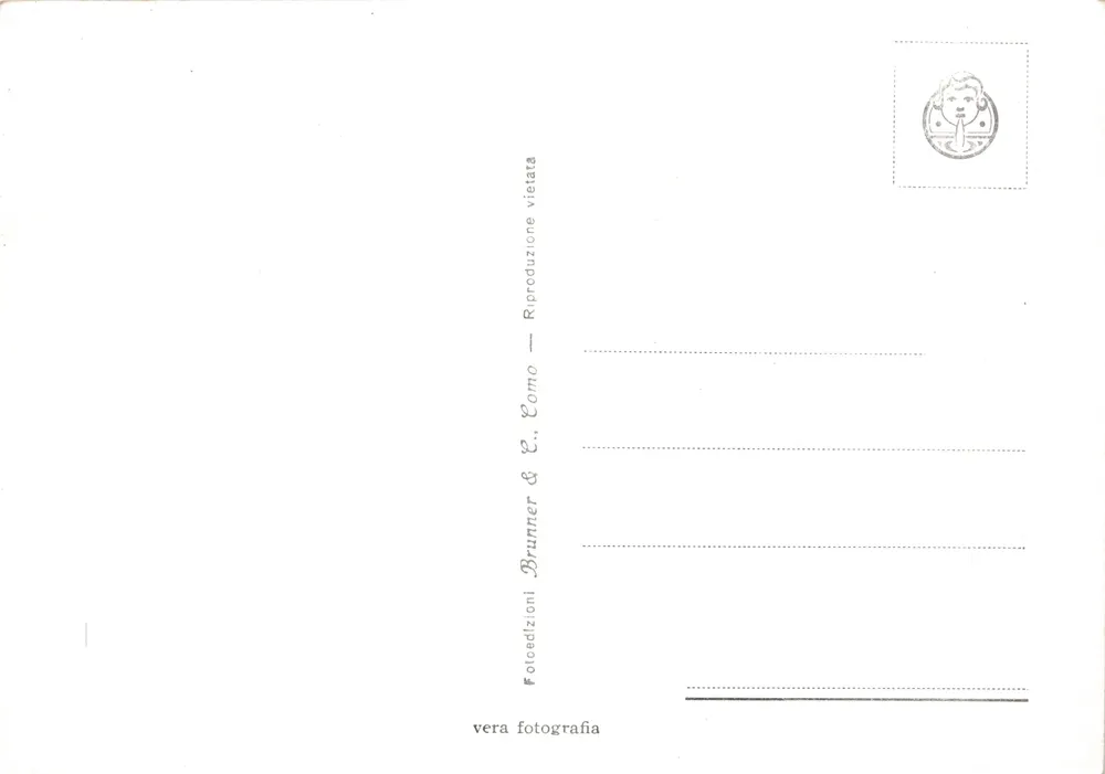 Rom — Innenansicht des Panthons (vom Eingang) — (SM) 25, Verlag Brunner & C. Como - Rückseite