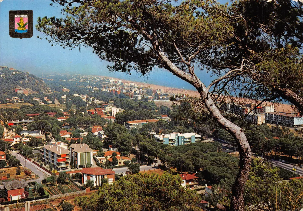 Castelldefels — allgemeiner Blick — Verlag Comercial Escudo de Oro, Nr. 38 - Vorderseite
