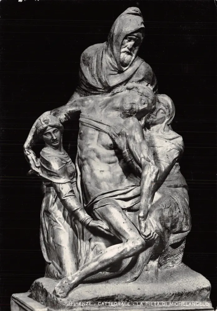 Florence - Cathédrale - La Pietà de Michel-Ange - Recto