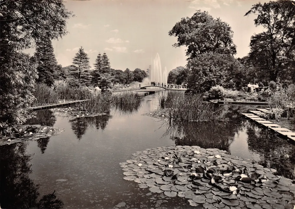 Wasser Garten — Fontäne und Wasserlilien — Ausstellungsverlag, Nr. 237 - Vorderseite
