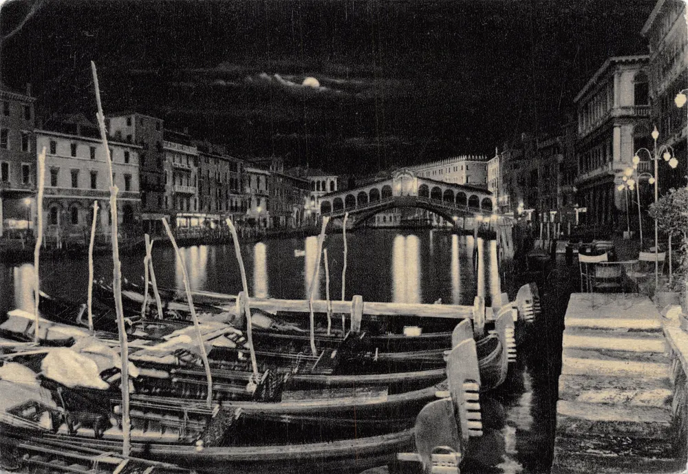Venedig — Großer Kanal und Brücke Rialto — Verlag Standa, Nr. 18 - Vorderseite