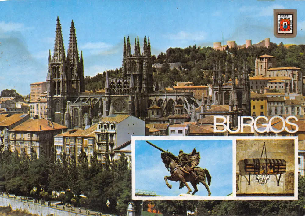 Burgos — Kathedrale und Statue des Cid — Verlag FISÁLG, n° 132 - Vorderseite