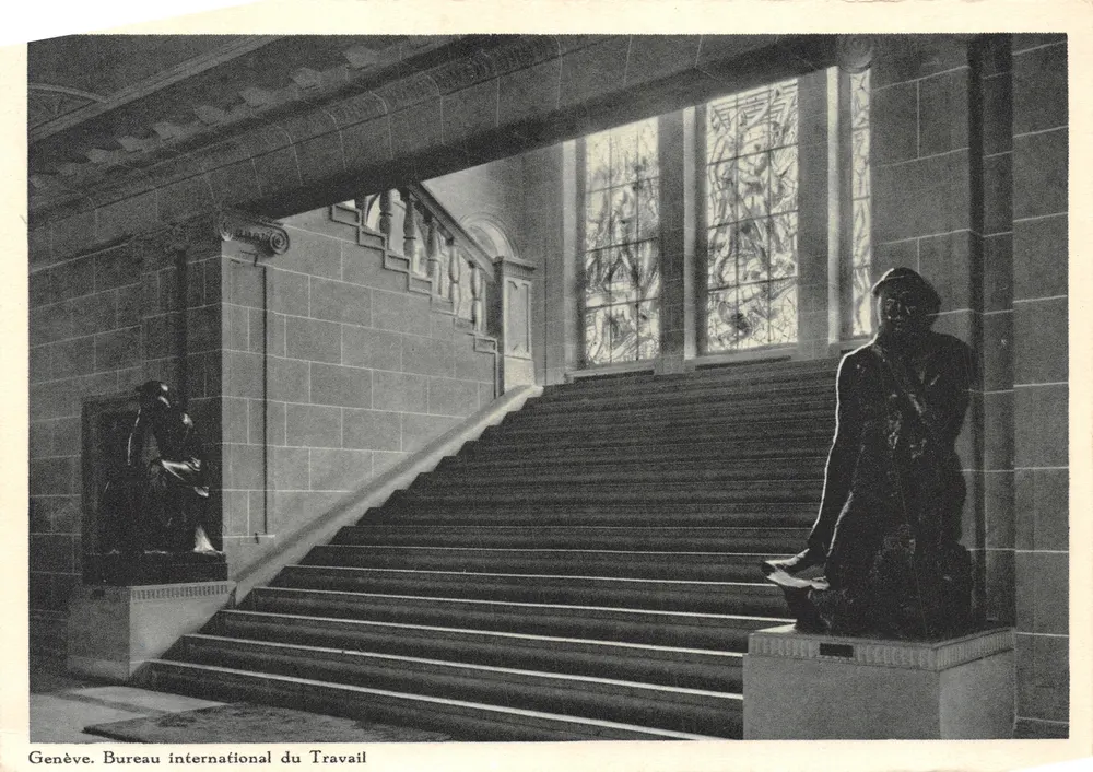 Haupttreppe — Internationales Arbeitsamt — B.I.T.-Ausgabe Nr. 36 - Vorderseite