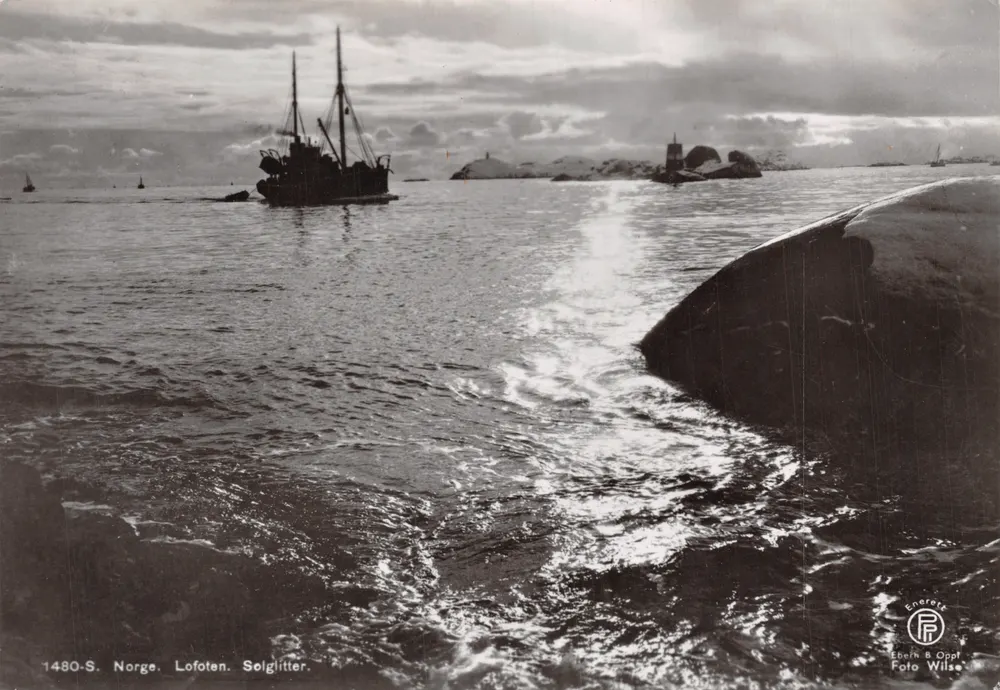 Lofoten — Solgjitter — Verlag Eberh. Oppi's Kunstforlag Oslo, Nr. 1480-S - Vorderseite