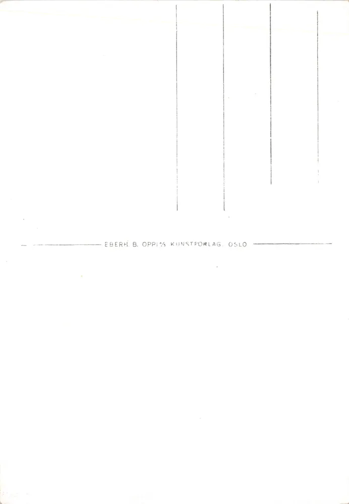 Lofoten — Solgjitter — Verlag Eberh. Oppi's Kunstforlag Oslo, Nr. 1480-S - Rückseite