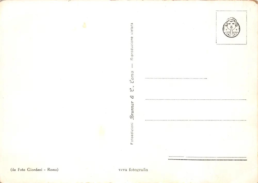 Papst Pius XII — während des Heiligen Jahres 1950 — Verlag AS 40 - Rückseite