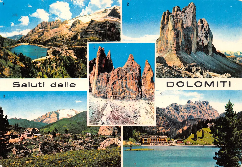 Dolomiten — Landschaften und Berge — Verlag P. MARZARI S.R.L. SCHIO - Vorderseite
