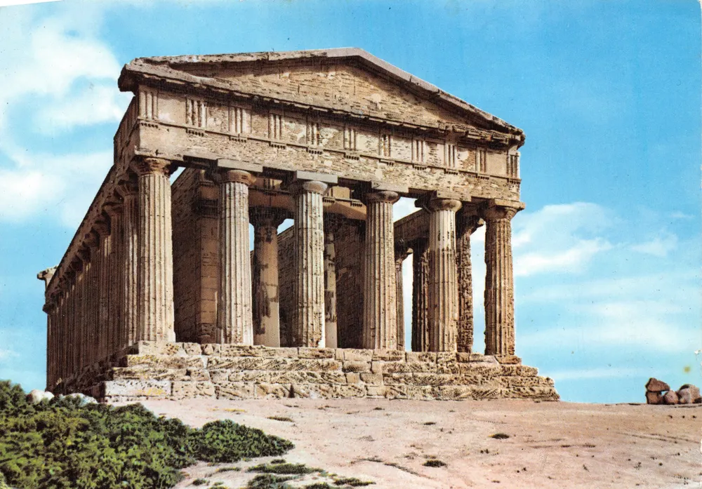 Tempel der Concordia — Agrigent — Verleger Di Leo Eduardo - Tabacchi - Vorderseite