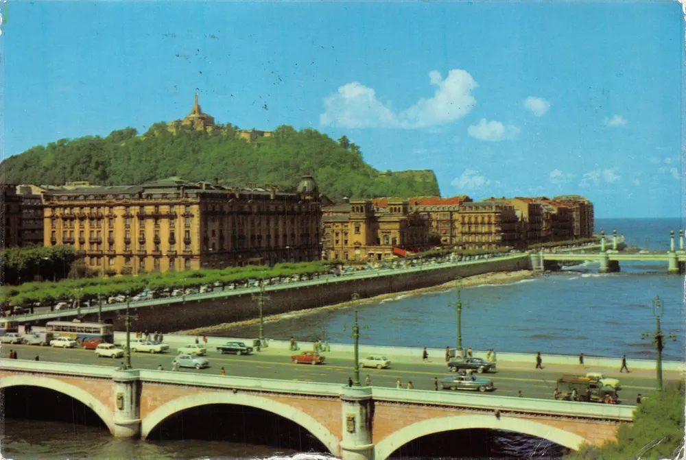 San Sebastián — Brücken von Sta. Catalina und Kursaal — Verleger nicht sichtbar - Vorderseite