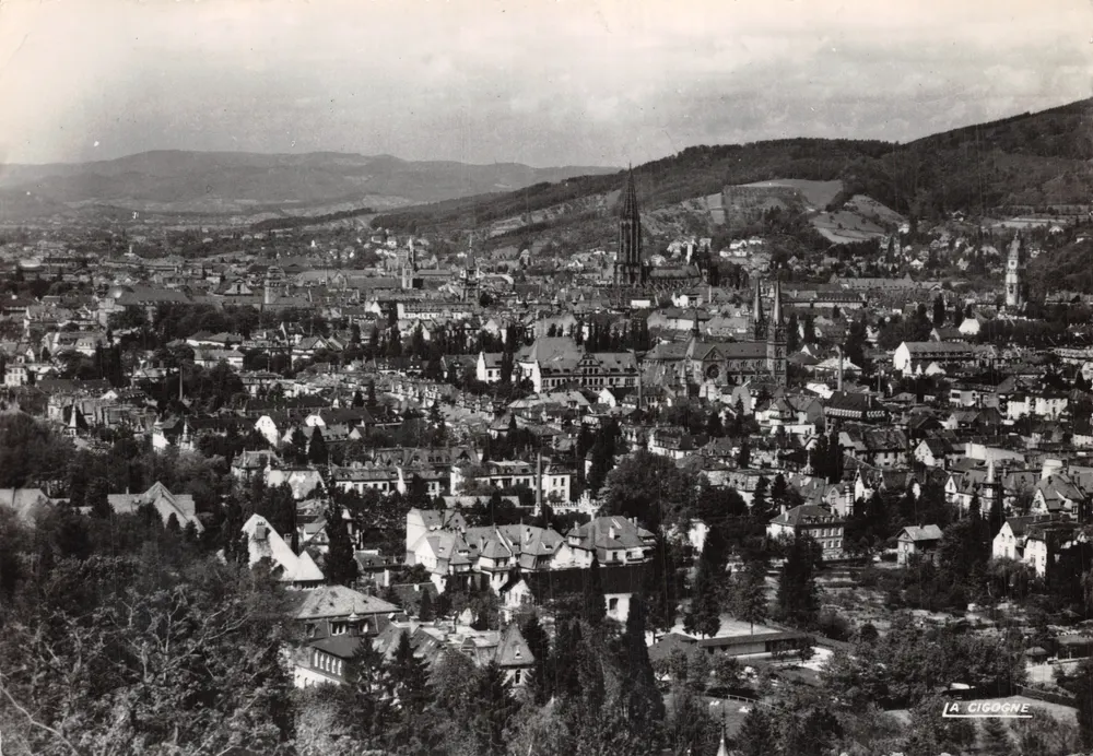 Fribourg — Allgemeiner Blick von Lorettoberg — Verlag LA CIGOGNE - Vorderseite