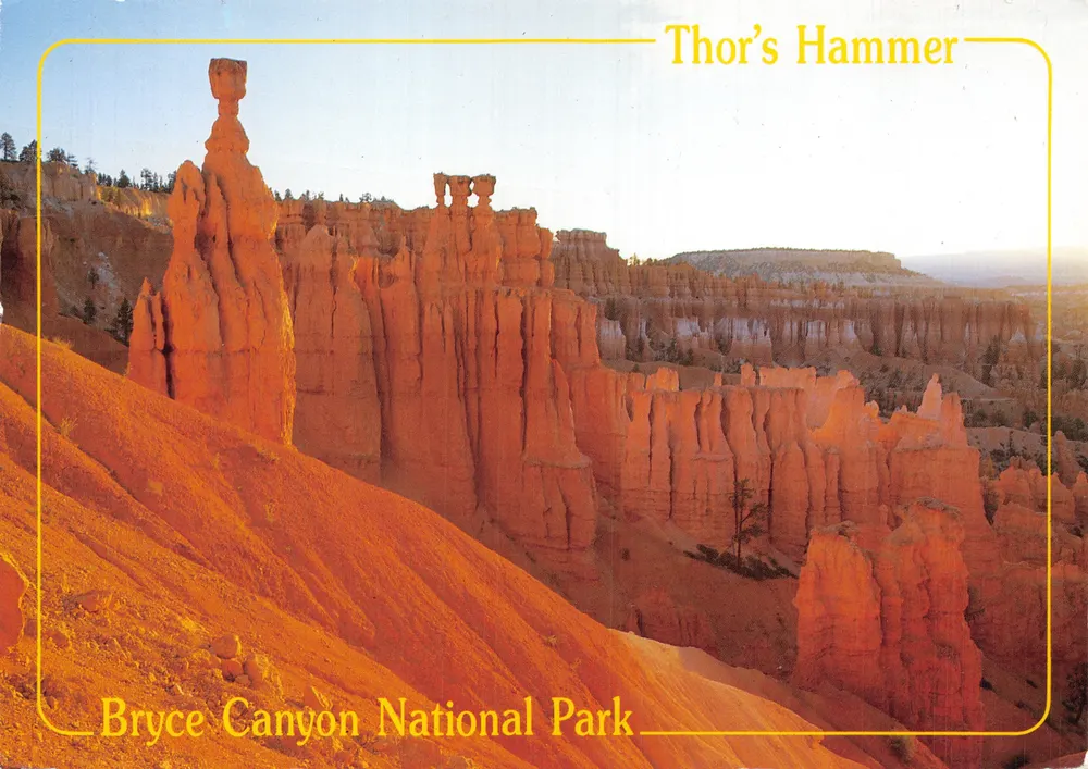 Thor's Hammer — Nationalpark Bryce Canyon — Blackner Card and Souvenir Co - Vorderseite