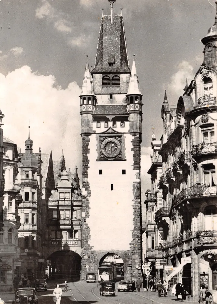 Oberpaar — Ansicht der Uhrturm — Verleger Oberpaar - Vorderseite