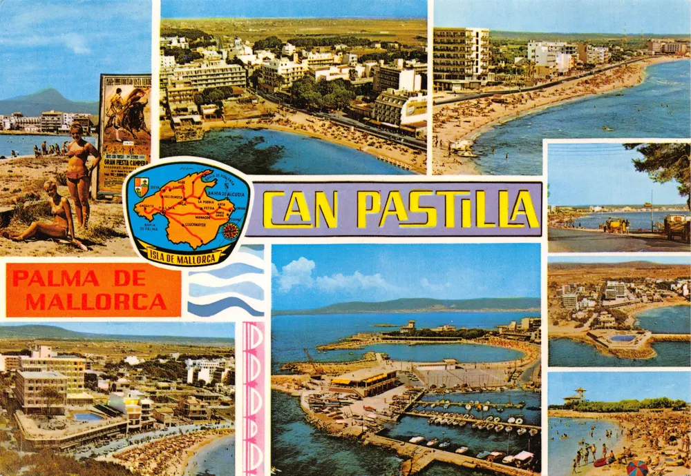 Can Pastilla — Panoramablick und Strand — Éditions Palma - Vorderseite