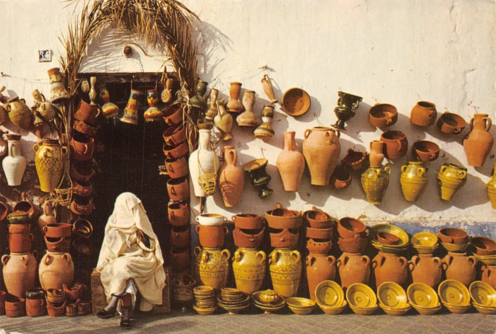 Handwerkermarkt von Nabeul — Keramikzentrum — Verlag KAHIA - Vorderseite