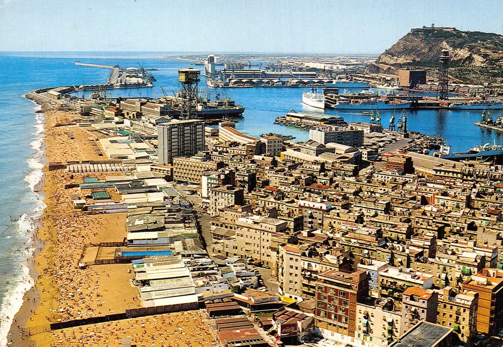 Barcelona — Strände und Hafen — V.C. Ed. y Distr. FABREGAT - Barcelona - Vorderseite