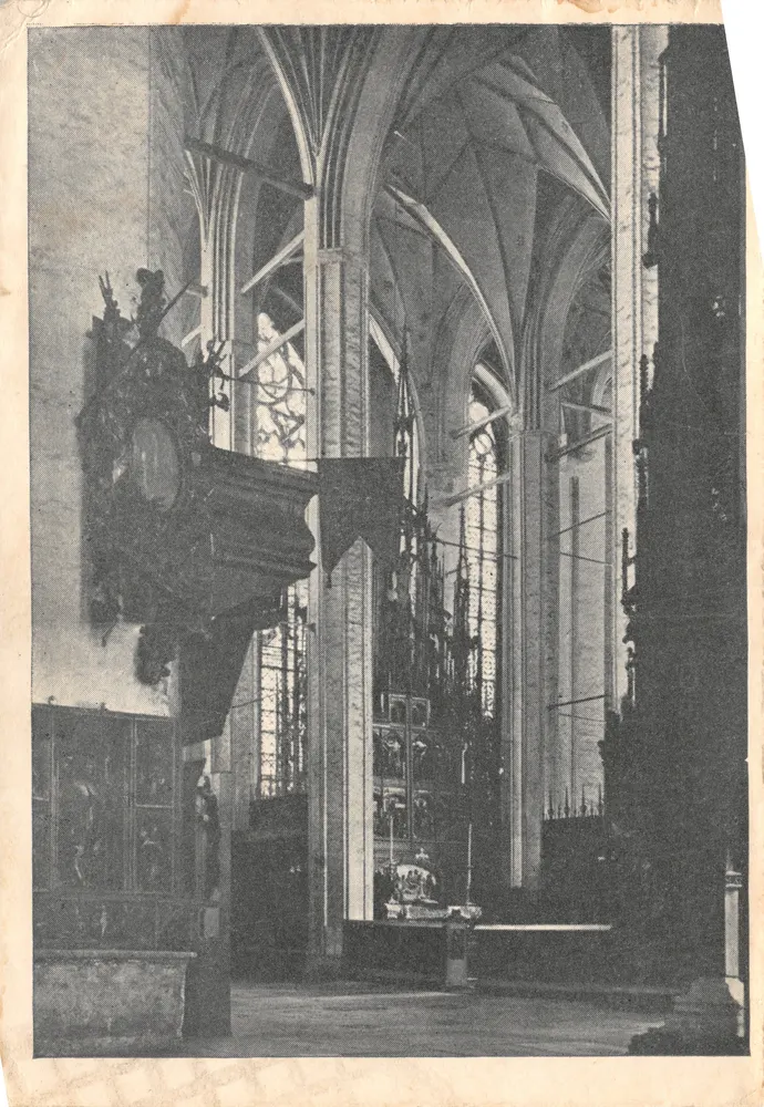 Danzig - Marienkirche — Ansicht des Chors — Reich & Heidrich, Hamburg - Vorderseite