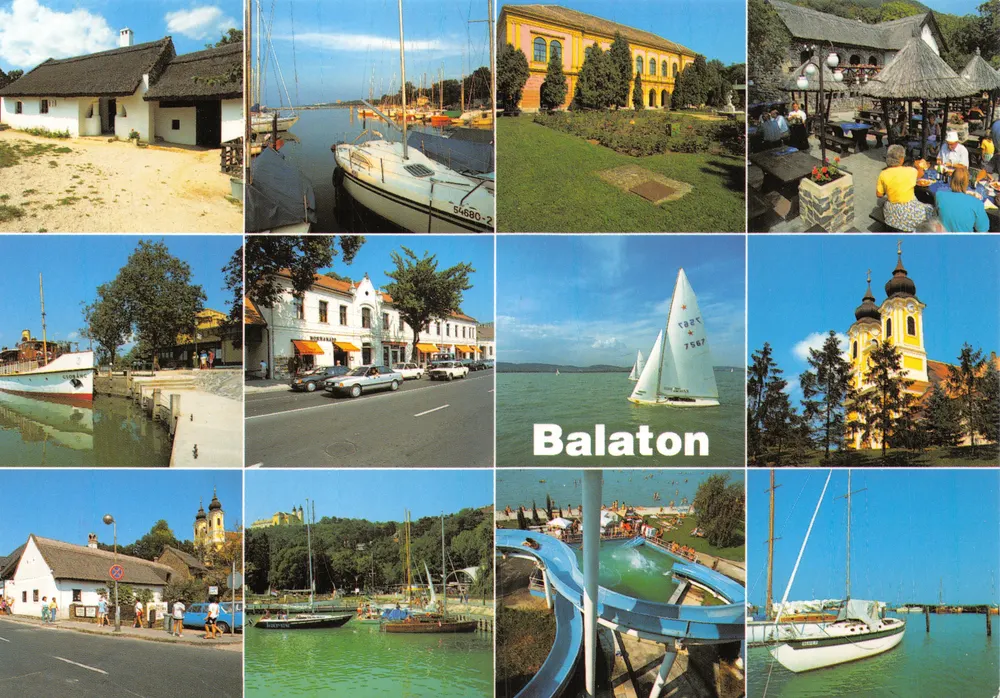 Balaton — collage de scènes touristiques — ARS UNA - आगे
