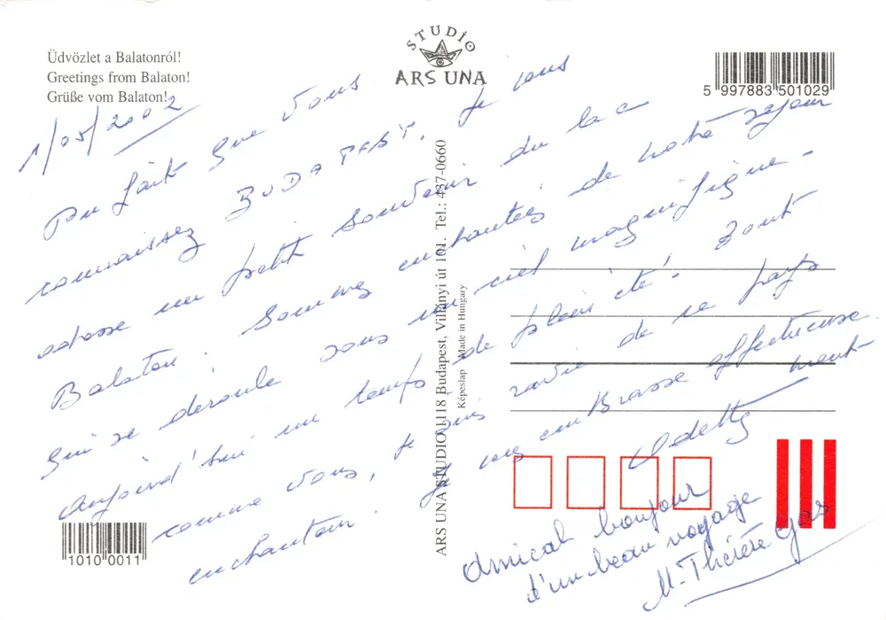 Balaton — collage de scènes touristiques — ARS UNA - पीछे