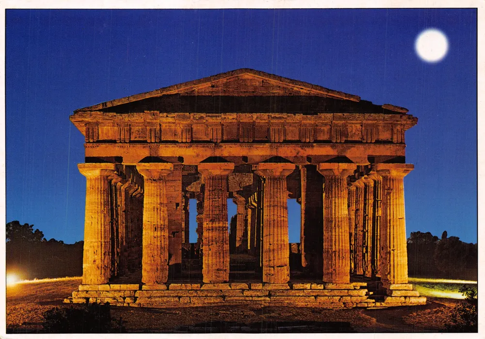 Temple de Nettuno — Paestum — éditeur MAIONTI - 앞면
