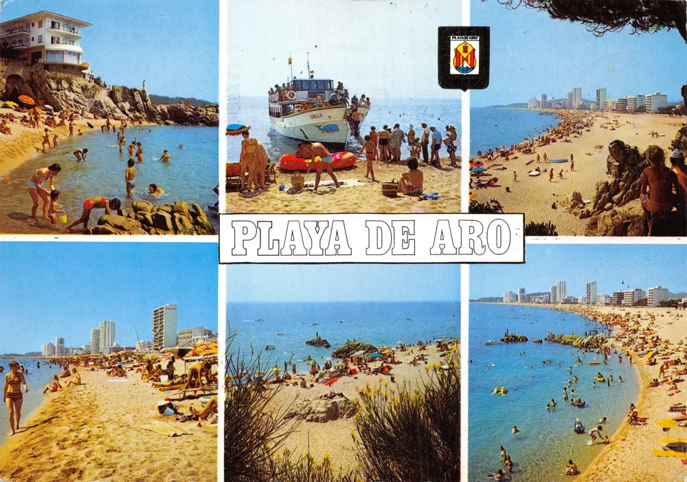Playa de Aro — Panoramablick und Badebilder — Editions FISA, Barcelona - Vorderseite