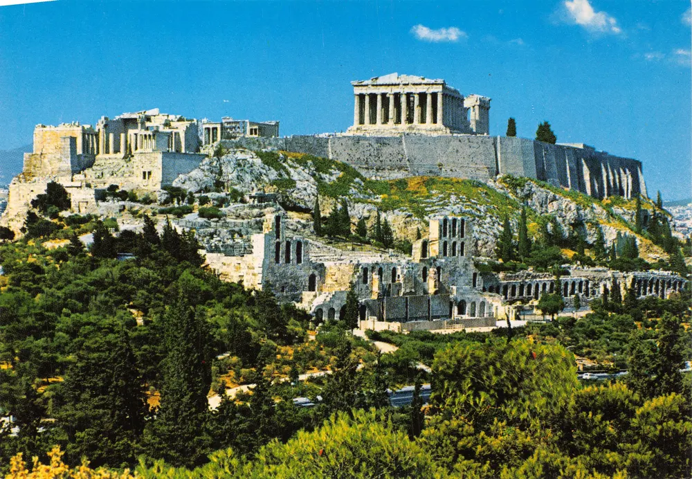 Athens — Ansicht der Akropolis — Verlag nicht sichtbar - Vorderseite