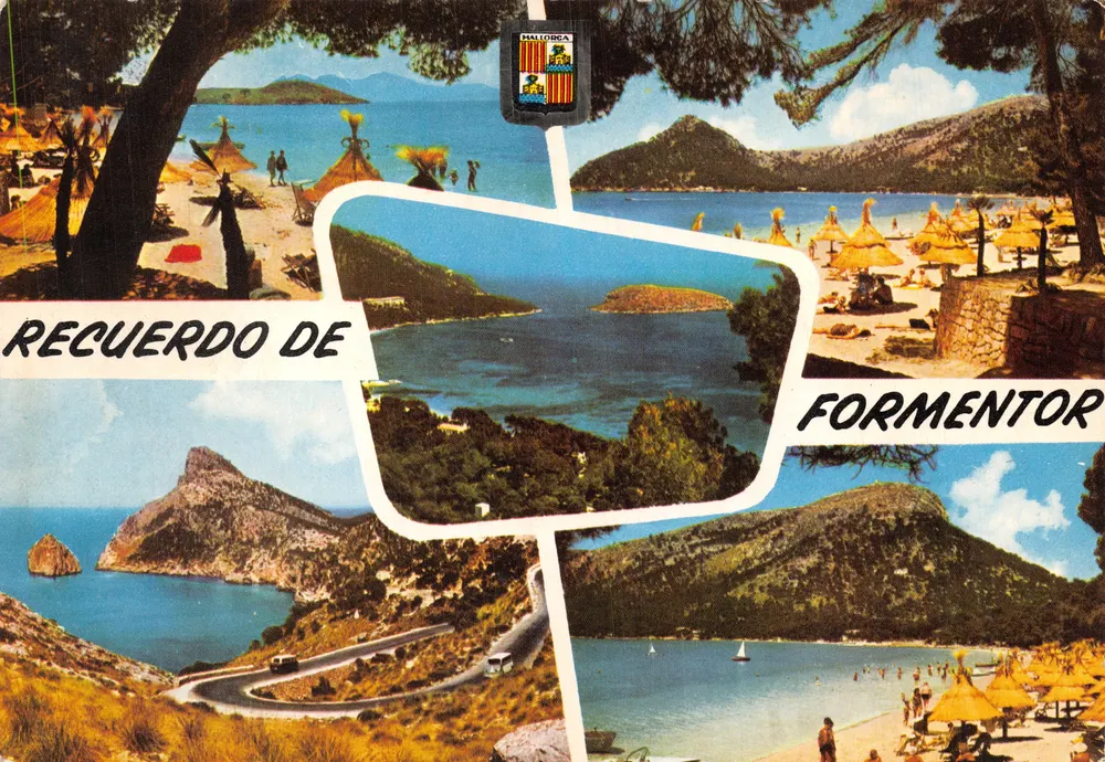 Formentor — Blick auf den Strand und das Landschaftsbild — Editions A. Subirats Casanovas - Vorderseite